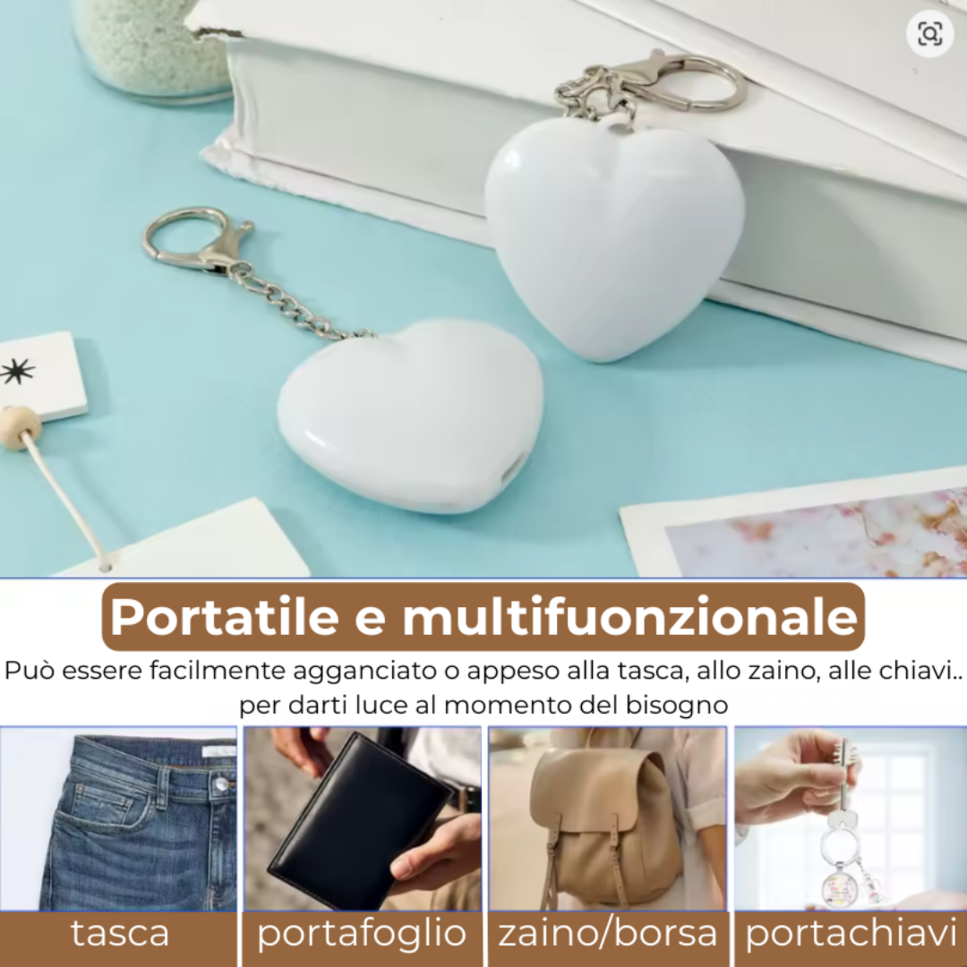 Cuore luminoso - gadget borsa donna